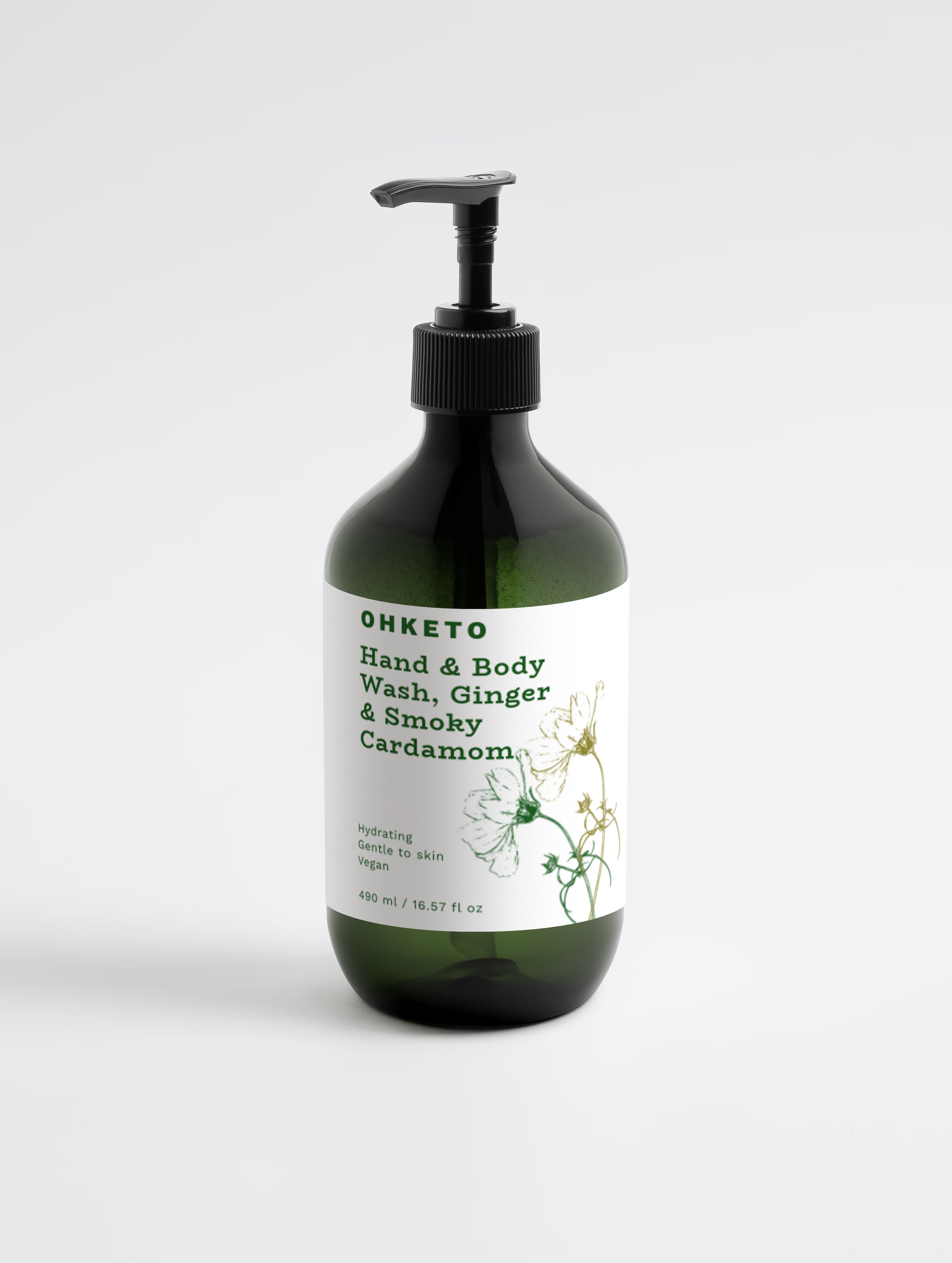 Hand & Body Wash, Ginger & Smoky Cardamom