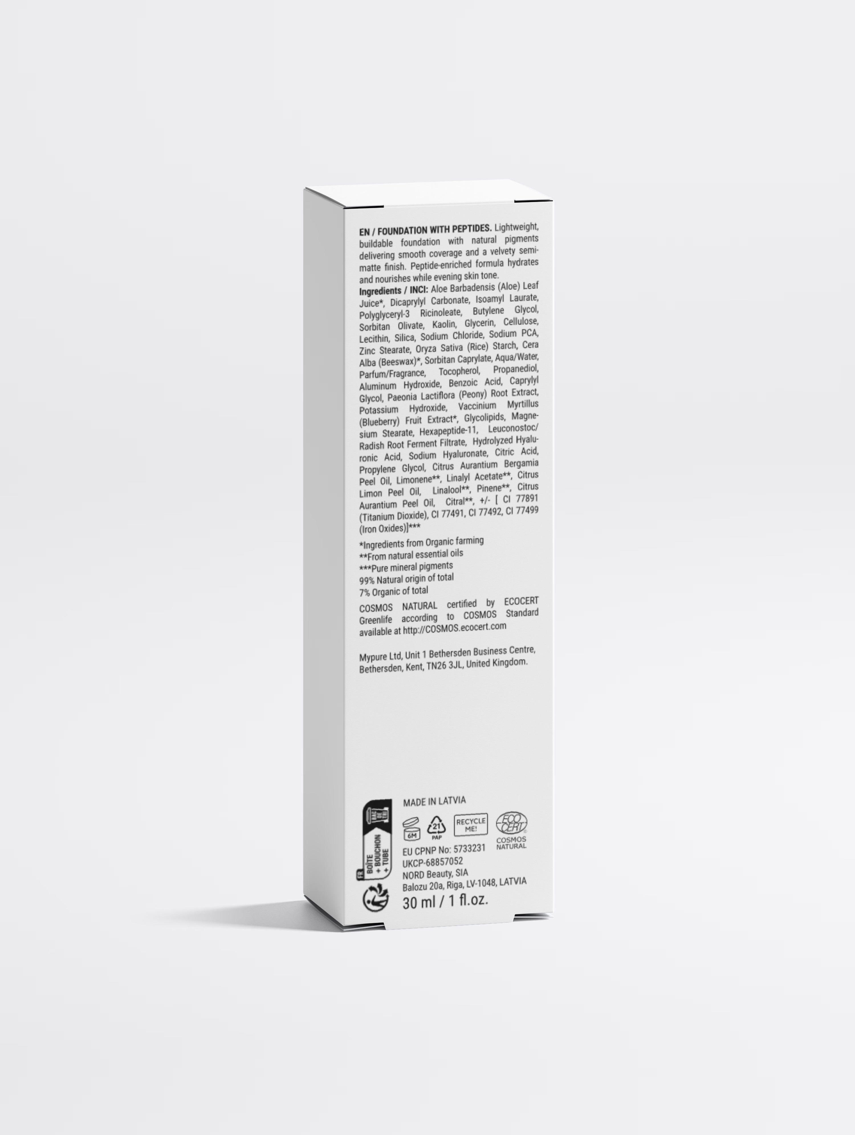 Foundation with Peptides, 45 Deep Warm