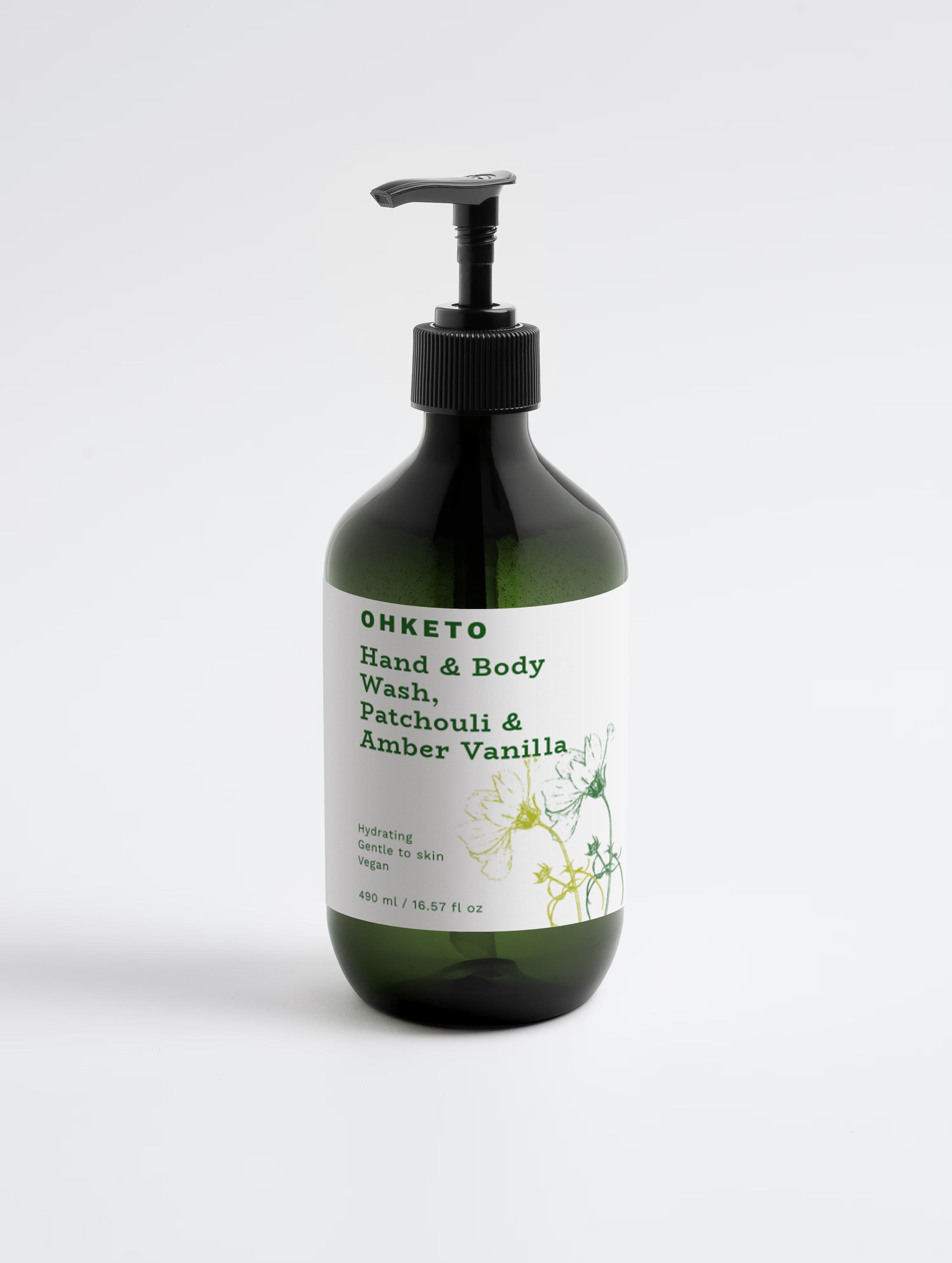 Hand & Body Wash, Patchouli & Amber Vanilla