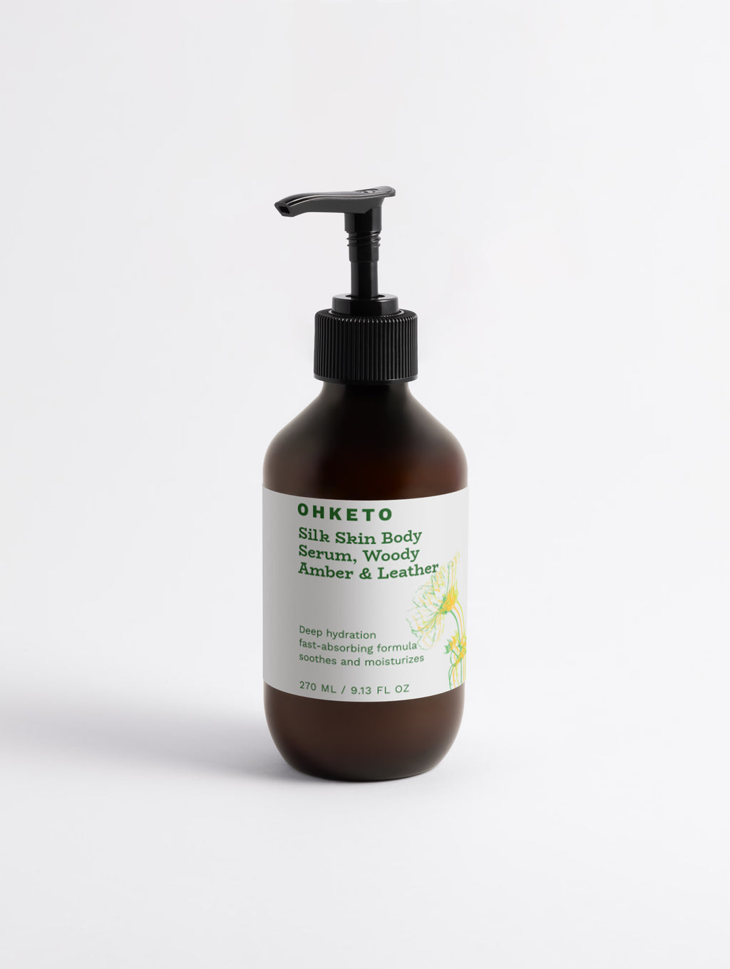 Silk Skin Body Serum, Woody Amber & Leather